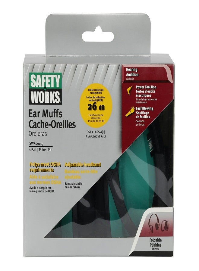 Safety Works SWX00115 Foldable earmuffs, Black - Image 2