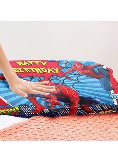 Generic Cartoon Spider-Man pattern bedding three-piece set of soft microfiber polyester sheets including quilt cover and two pillowcases (size 150cmX200cm)  - Image 5