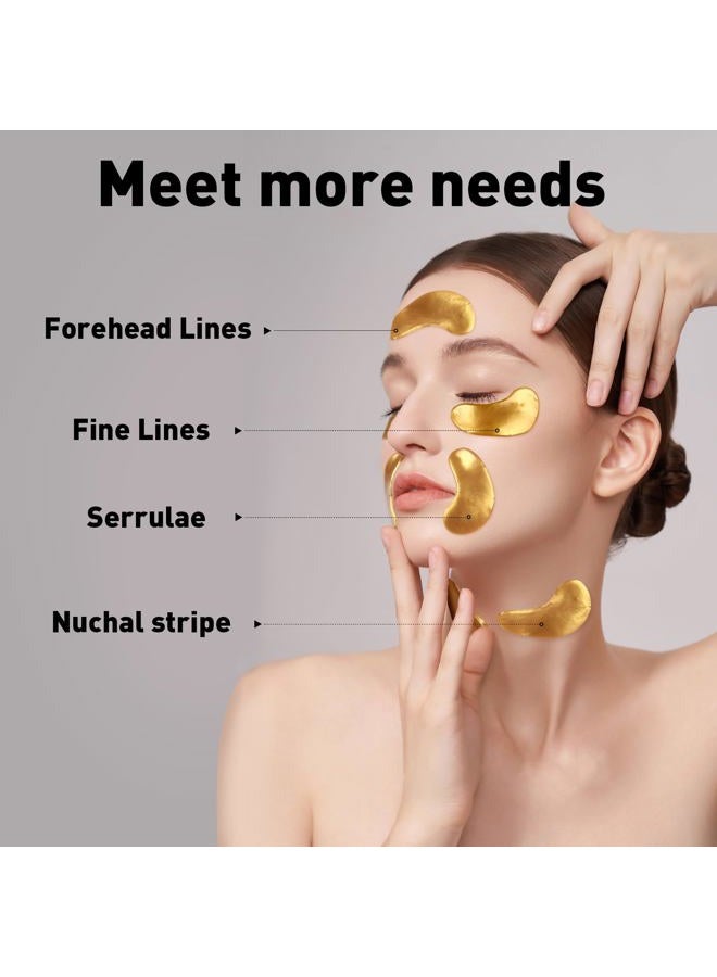 CHMI Under Eye Patches (100 Pairs) - 24K Gold Eye Patches for Puffy Eyes, Dark Circles, Eye Bags and Wrinkles, Collagen Skin Care Products, Beauty & Personal Care - Image 5