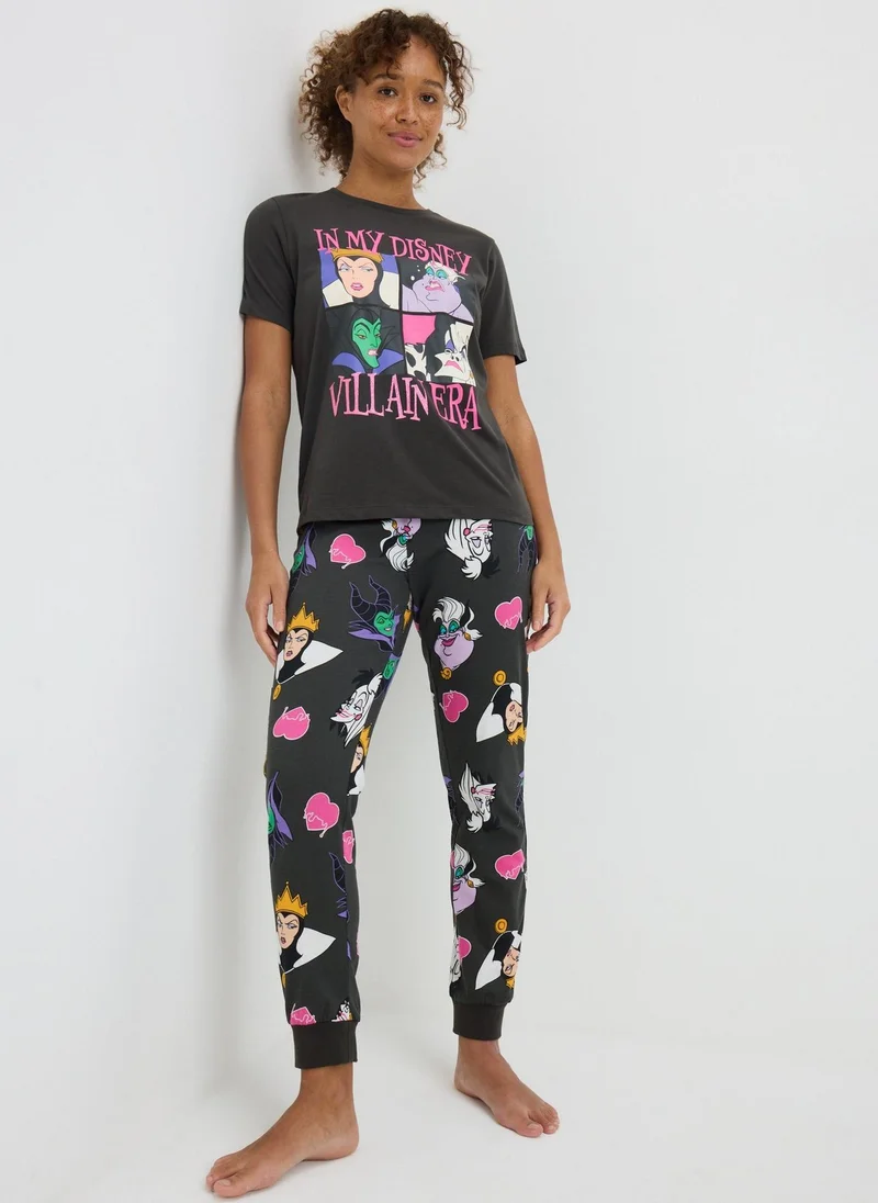 Matalan Disney Black Villain Pyjama Set