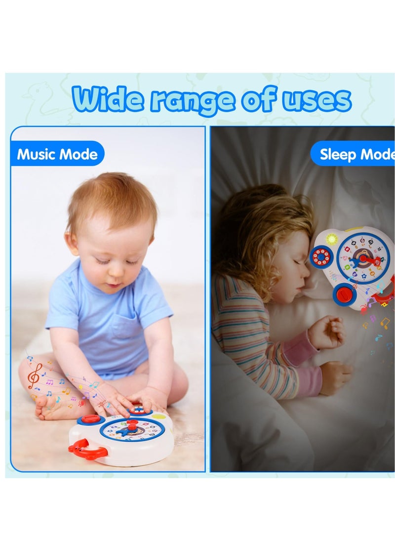 Excefore Early Learning Musical Toys Teaching Clock Toy for Kids, Time Number Puzzle Learning Toy Teaching Clocks, Suitable for 1 2 3 Year Old Boys Girls - Image 5