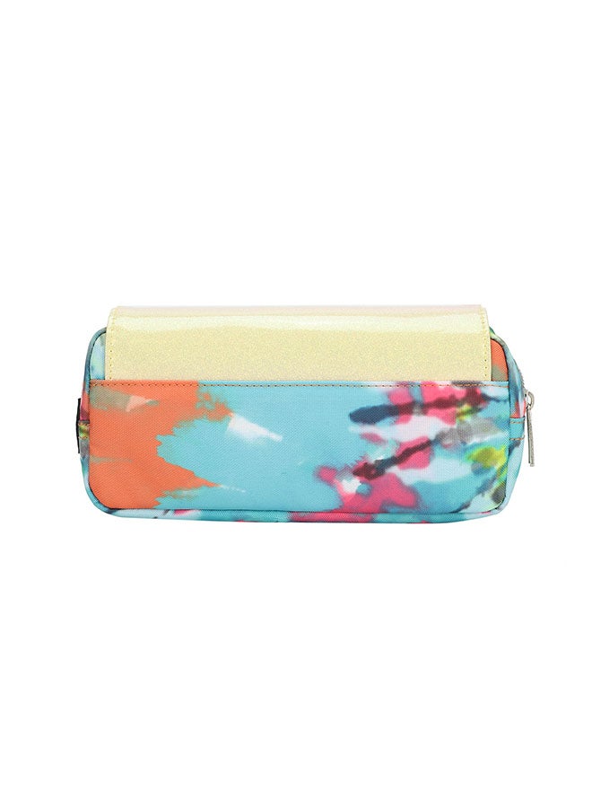 CUBS Tie Dyed Waterproof pencil case pouch with flap/zip closure - Image 3