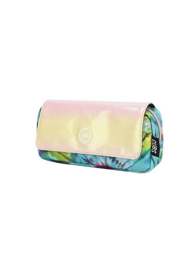 CUBS Tie Dyed Waterproof pencil case pouch with flap/zip closure - Image 2