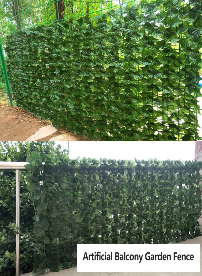 Artificial Fence Fence Net Artificial Fence Leaf Artificial Balcony Garden Fence Green Leaf Decorative Rattan Fake Plant - Image 5