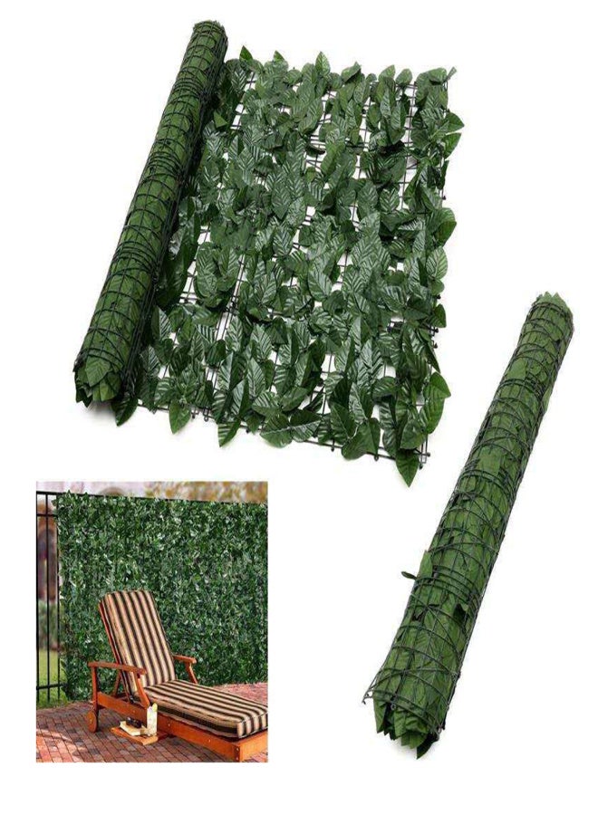 Artificial Fence Fence Net Artificial Fence Leaf Artificial Balcony Garden Fence Green Leaf Decorative Rattan Fake Plant - Image 3