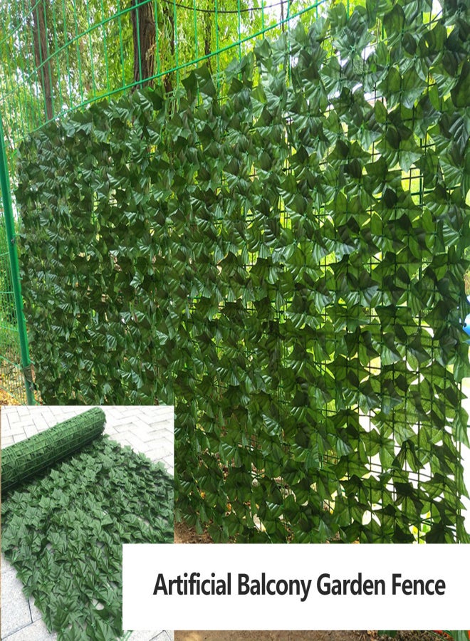 Artificial Fence Fence Net Artificial Fence Leaf Artificial Balcony Garden Fence Green Leaf Decorative Rattan Fake Plant - Image 4