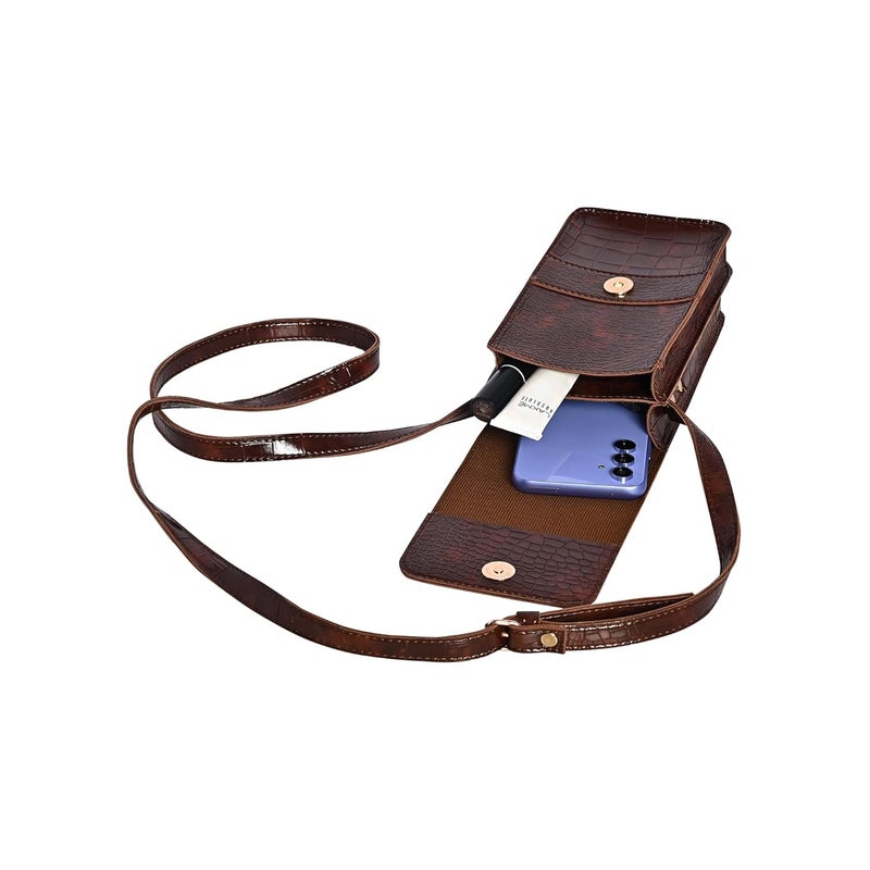 LEEZEL Women's Girls Wallet Sling Bag for Mobile Cell Phone Holder - Image 5