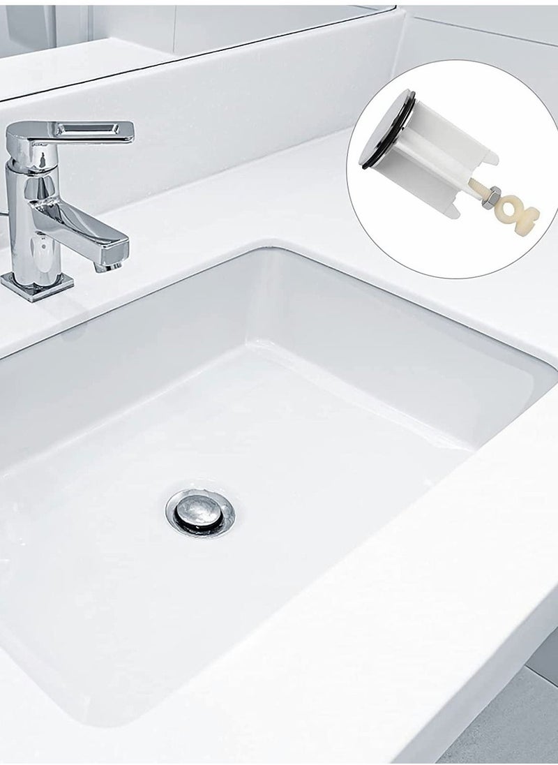 Y&D - Pop Up Sink Plug, Universal Drain Filter, 40 mm Height Adjustable Pop-up Plug - Image 1