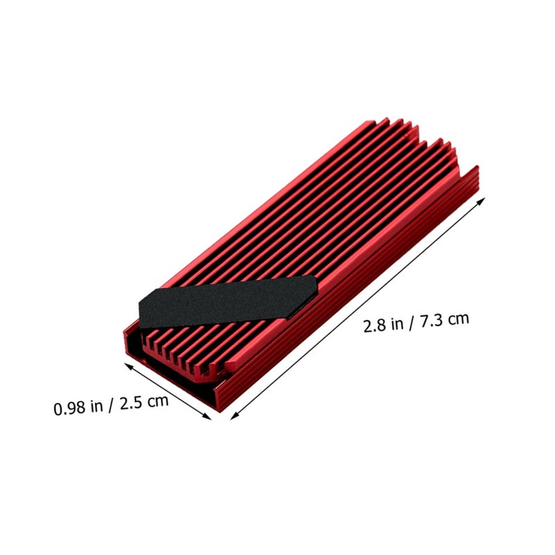 Anodized Aluminum SSD Cooler Heatsink With Thermal Conductive Pad Prevents Overheating - Image 4
