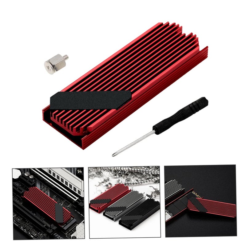 Anodized Aluminum SSD Cooler Heatsink With Thermal Conductive Pad Prevents Overheating - Image 3