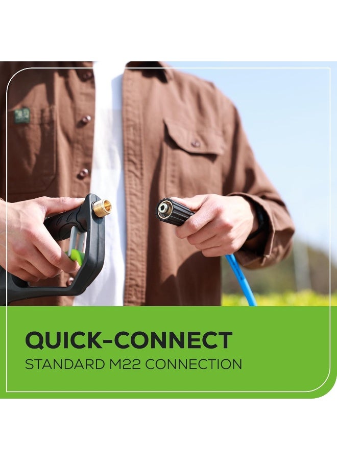 Greenworks Greenworks 35ft High-Pressure (2300 PSI) Kink-Free Hose, Compatible with M22 Fittings - Image 4