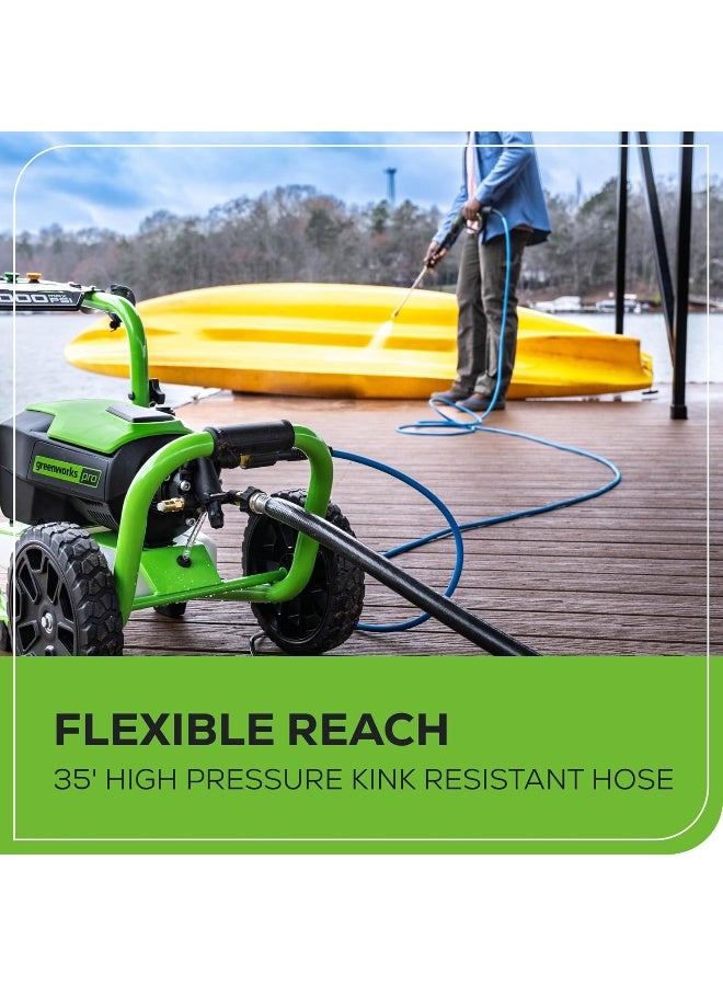 Greenworks Greenworks 35ft High-Pressure (2300 PSI) Kink-Free Hose, Compatible with M22 Fittings - Image 3
