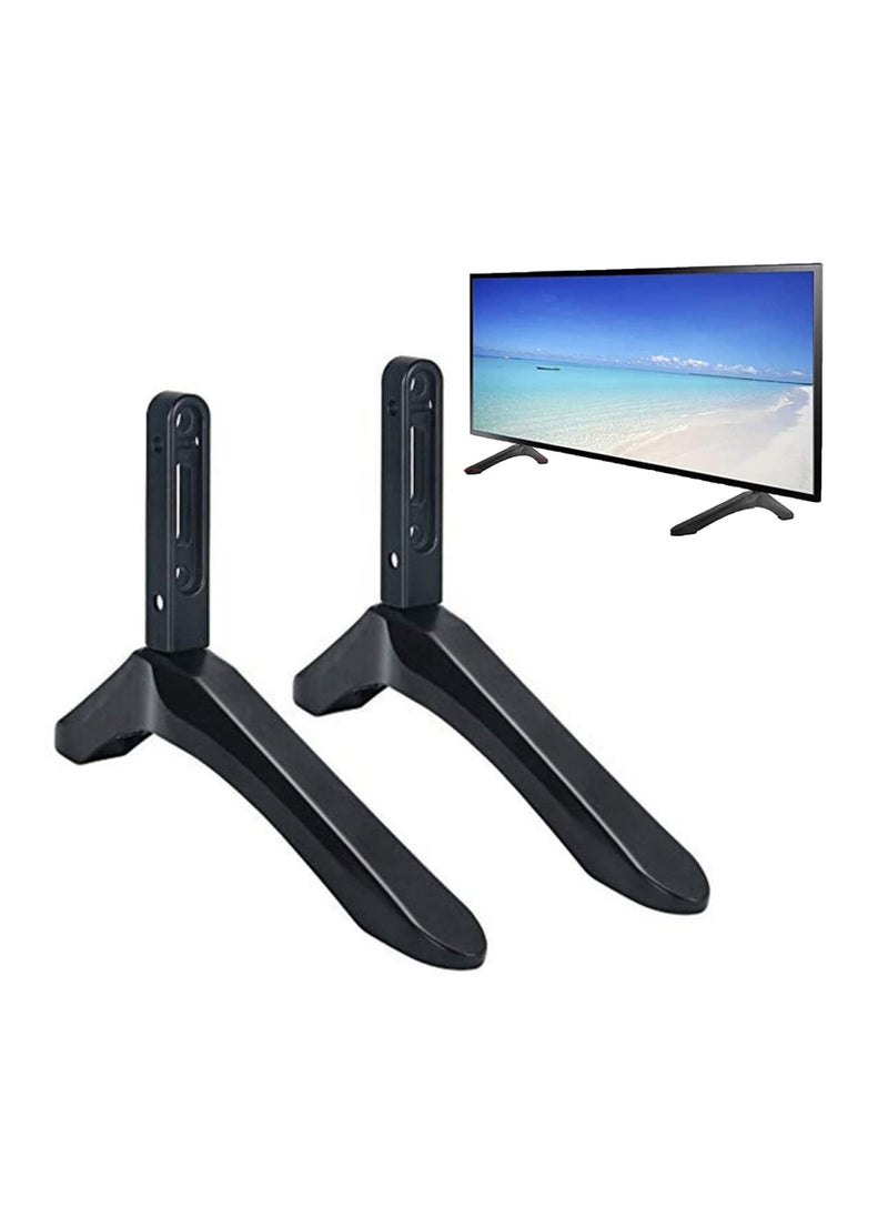 SYOSI - Universal TV Stand Legs, TV Base Pedestal Feet Stand Mount, Replacement TV Stand Legs for Most LED Plasma Flat Screen, Universal TV Stand Legs, TV Base Pedestal Feet Stand Mount Black - Image 1