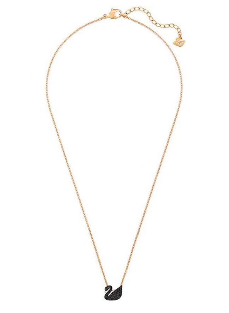 General - Rose Gold Swan Shaped Pendant Necklace - Image 1