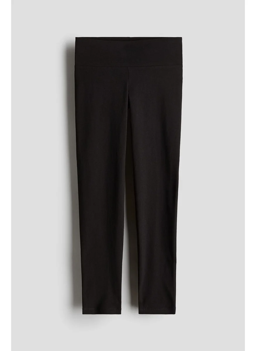 H&M Fine-Ribbed Leggings