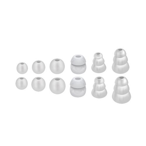 MEE audio Standard Eartips Ear Tip Combo Set (6 Pairs in Various Sizes, Clear) for M6 / M6 PRO / MX PRO series / Pinnacle P1 / P2 / X1 / X5 / X6 / M9B / M6B and Other Earphones, Earbuds - Image 5