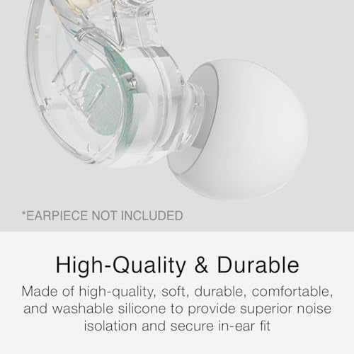 MEE audio Standard Eartips Ear Tip Combo Set (6 Pairs in Various Sizes, Clear) for M6 / M6 PRO / MX PRO series / Pinnacle P1 / P2 / X1 / X5 / X6 / M9B / M6B and Other Earphones, Earbuds - Image 3