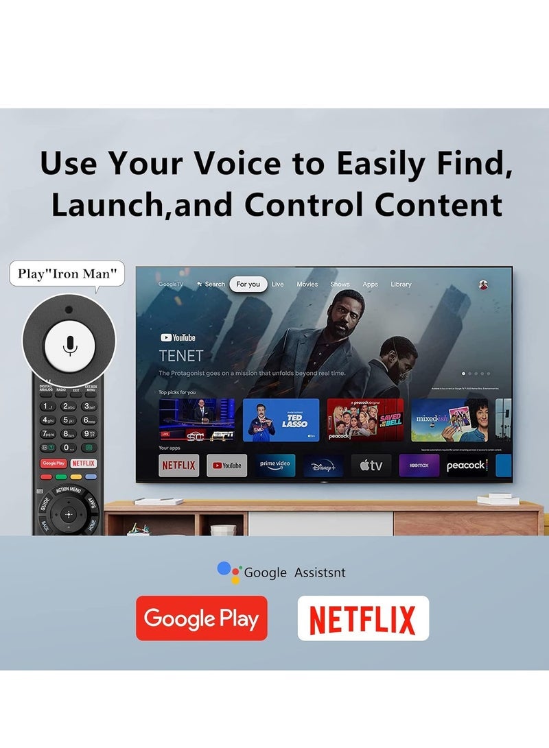 PopZa Replacement Remote Control for Sony TV, for Sony Bravia TVs, for All Sony 4K UHD LED LCD HD Smart TVs - With Battery - Image 4