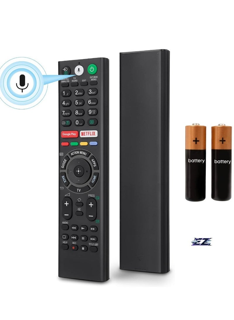 PopZa Replacement Remote Control for Sony TV, for Sony Bravia TVs, for All Sony 4K UHD LED LCD HD Smart TVs - With Battery - Image 1