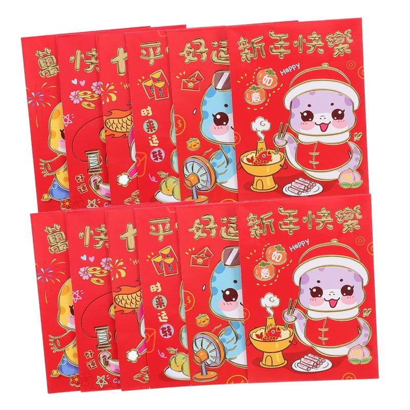 Cartoon Red Envelopes Set For Chinese New Year Lunar Celebration Cash Gifts - Image 2