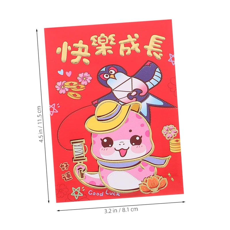 Cartoon Red Envelopes Set For Chinese New Year Lunar Celebration Cash Gifts - Image 3