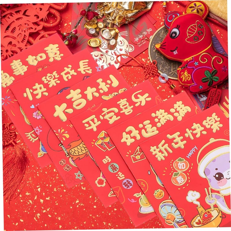 Cartoon Red Envelopes Set For Chinese New Year Lunar Celebration Cash Gifts - Image 5
