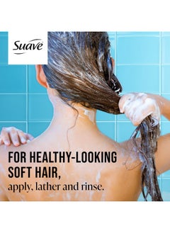 Suave 2-In-1 Moisture Shampoo & Conditioner With Vitamin B5 Infusion And Ph Balanced Salon Formula, Anti-Frizz Cleansing For Dry Hair, 28 Oz (Pack Of 4)  - Image 4