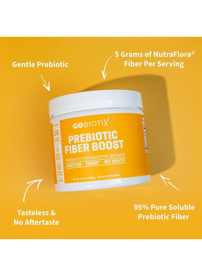 GoBiotix Prebiotic Fiber Supplement Powder for Digestive Health, Soluble Fiber for Gut Health, Gluten & Sugar Free, Keto, Vegan, 35 Servings (3 Pack) - Image 2