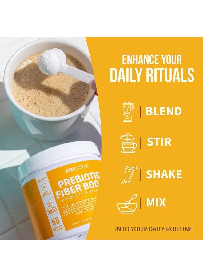 GoBiotix Prebiotic Fiber Supplement Powder for Digestive Health, Soluble Fiber for Gut Health, Gluten & Sugar Free, Keto, Vegan, 35 Servings (3 Pack) - Image 3