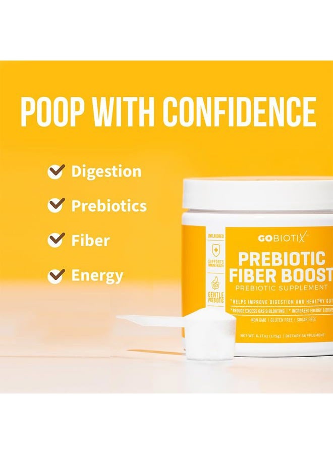 GoBiotix Prebiotic Fiber Supplement Powder for Digestive Health, Soluble Fiber for Gut Health, Gluten & Sugar Free, Keto, Vegan, 35 Servings (3 Pack) - Image 4