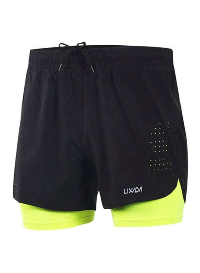 Generic 2-In-1  Breathable Jogging Cycling Shorts With Longer Liner  - Image 2
