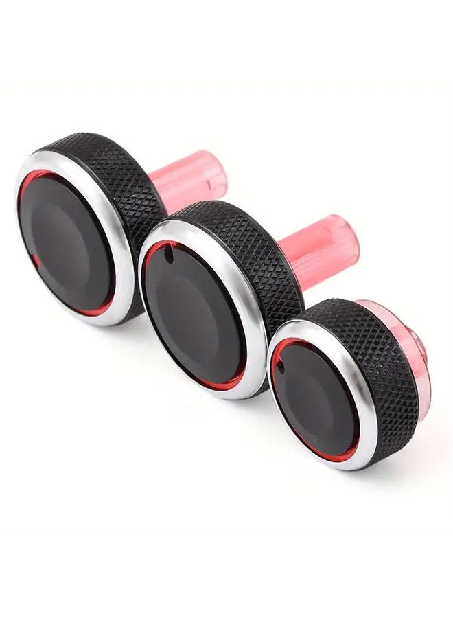 Black Aluminum Alloy AC Knob Heat Control Switch Button For Nissan New Sunny March - Image 2