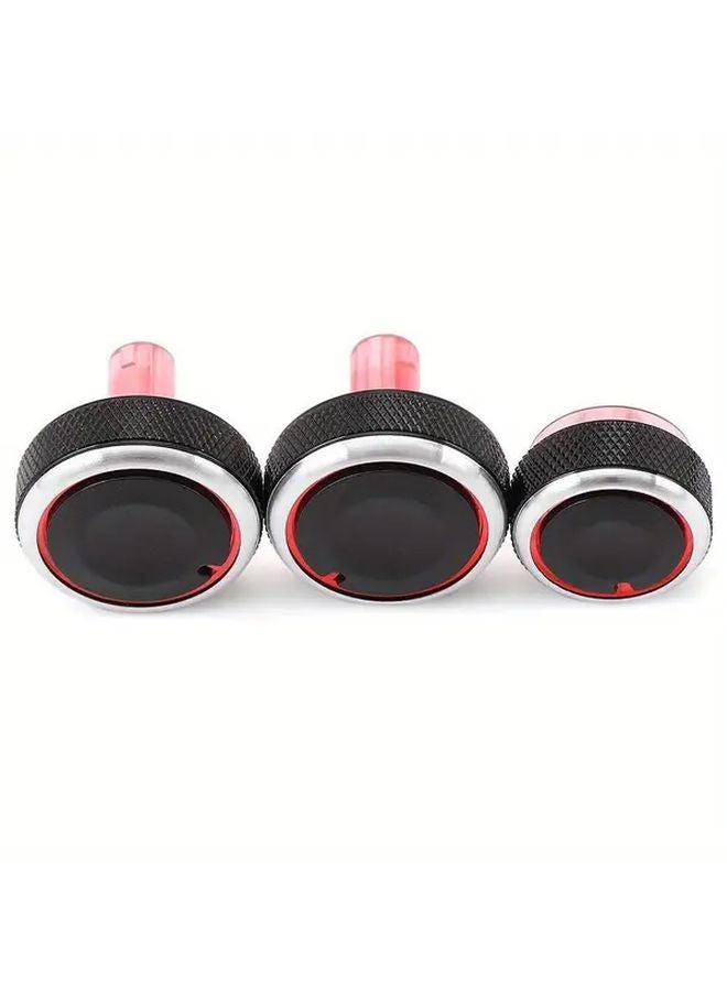 Black Aluminum Alloy AC Knob Heat Control Switch Button For Nissan New Sunny March - Image 4