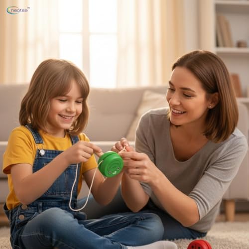 Neotea Wooden Yo-Yo Toy Set of 2 | Smooth Spin Animal Printed YoYo for Kids (3+ Years) | Colorful Classic Skill Toy for Boys & Girls - Image 5