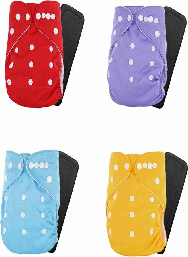 BLUESPUN Baby Cloth Diapers 0 To 3 Years | Side Leakage Proof Washable Reusable Diaper For New Born Baby|Freesize, Reduces Rash,|Stay Dry & Lasts up to 3Hrs (Pack of 4) - Image 1