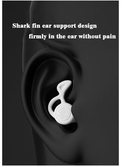 Ssovi 3 pairs Reusable Silicone Ear Plugs, Waterproof Hypoallergenic Noise Reduction Earplugs for Hearing Protection, Suitable for Sleeping,Snoring, Swimming, Airplanes, Work, Studying（White）  - Image 2