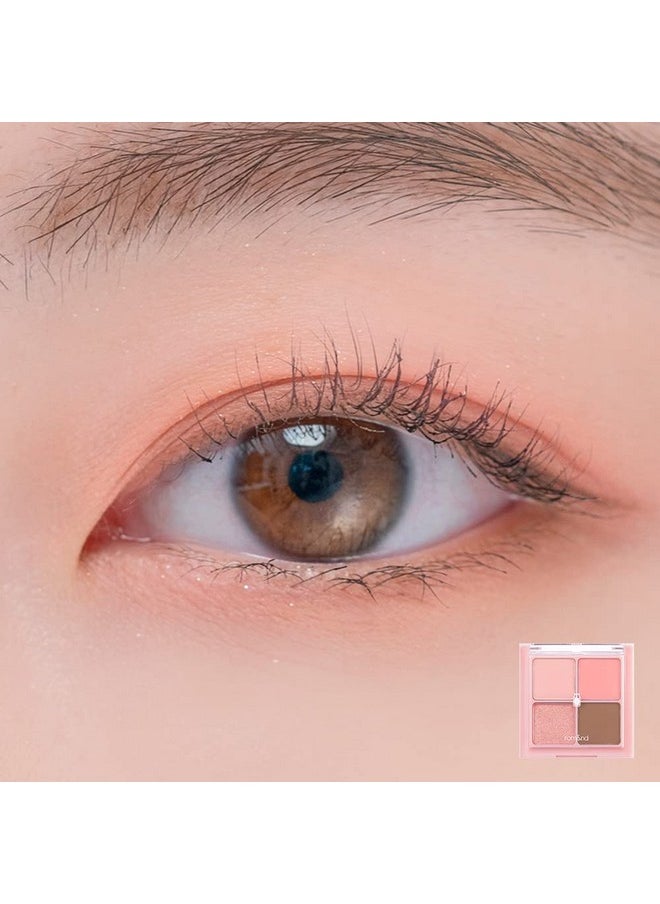 ROM و ND لوحة ظلال العيون الصغيرة Better than Eyes من Rom&Nd، 4 ألوان، ظلال طبيعية يومية، قابلة للمزج، ألوان غنية، ملمس مخملي، غير لامعة ولامعة، تدوم طويلاً (زهر الخوخ الجاف W02)  - Image 3