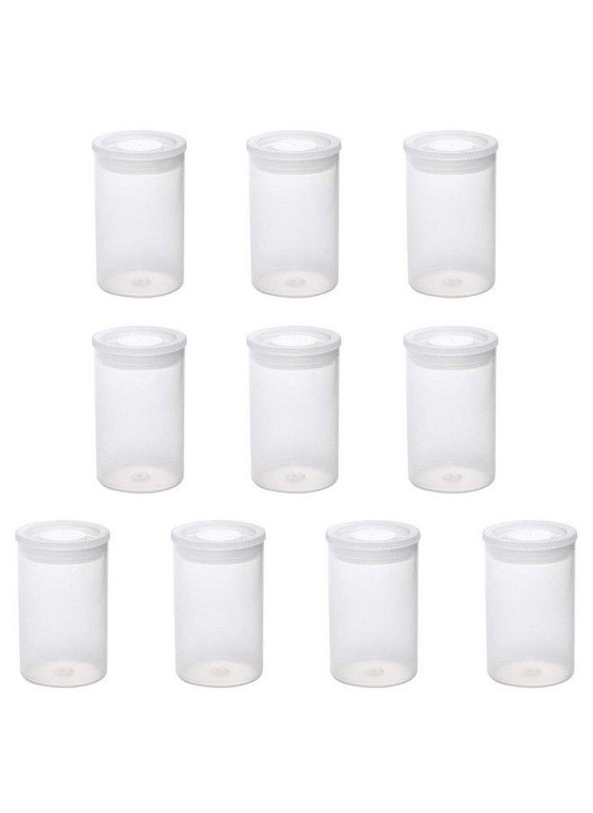 lasenersm 10 Pieces Film Canisters Plastic Film Canister Plastic Film Canister Holder Empty Camera Reel Containers Empty Camera Reel Storage Containers Case Plastic Storage Case With Lids Transparent  - Image 1