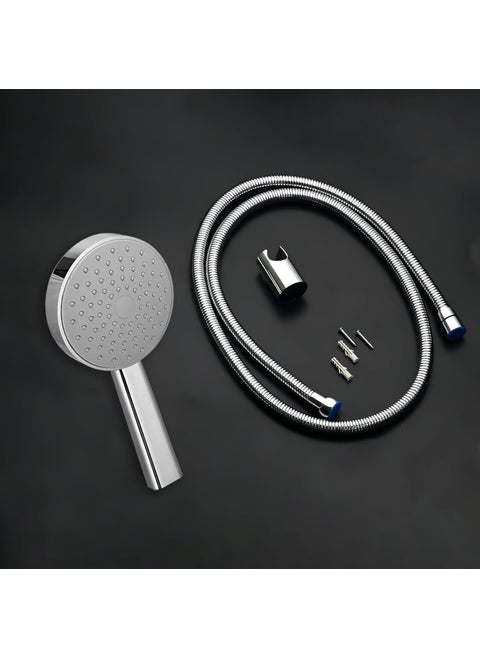 Waterman Opal Hand Shower Single Function Setting ABS Material With 15 Mtr SS Tube Chrome Finish Handheld Shower Set
