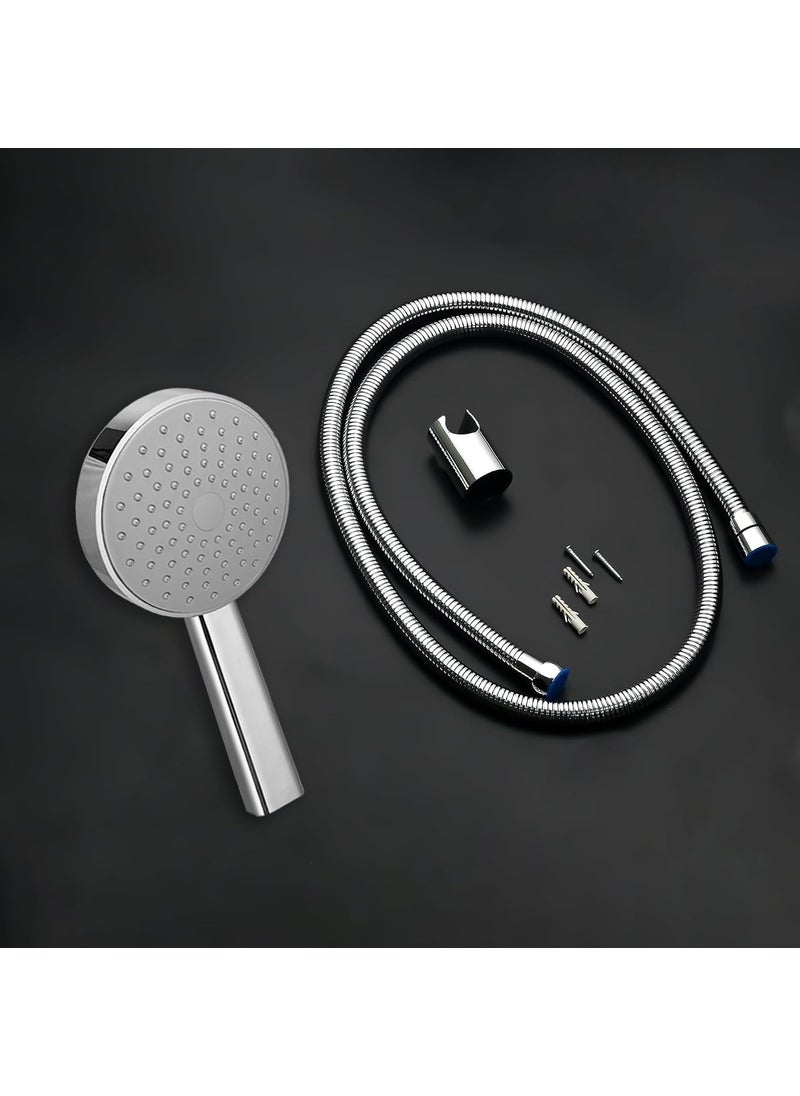 Waterman Opal Hand Shower Single Function Setting ABS Material With 15 Mtr SS Tube Chrome Finish Handheld Shower Set