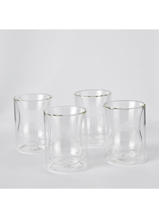 Home Box - طقم أكواب زجاجية مزدوجة الجدران من 4 قطع سعة 200 مل - Image 1