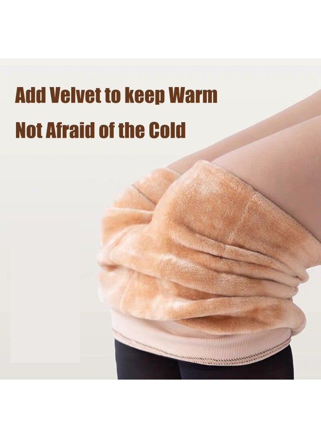 klarako Women's High Waist Tights Thick Lined Tights- Translucent Warm Fleece Tights-Thick Slim Ladies Pantyhose for Winter (M, Black)  - Image 1