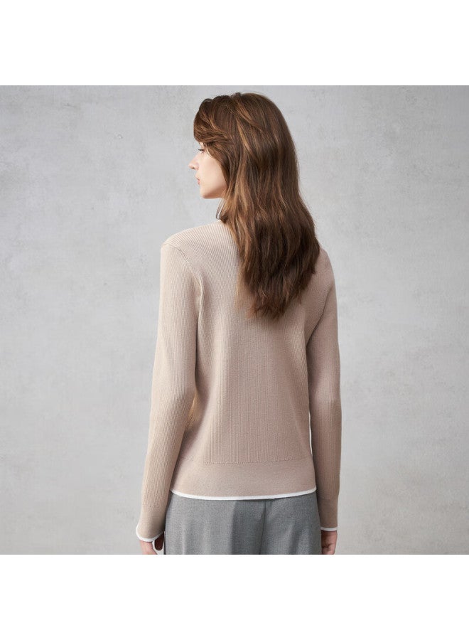 G2000 Women's Autumn Winter Soft Comfortable Knit Cardigan Wool Blend Mall Edition - Image 1