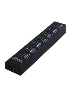 نيبمينينت موزع USB به 7 منافذ الأسود / الأزرق  - Image 2