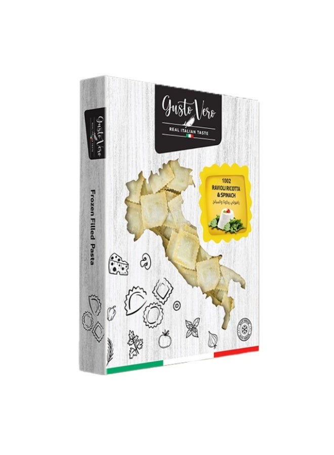 رافيولي, جبنة ريكوتا وسبانخ - 300غ