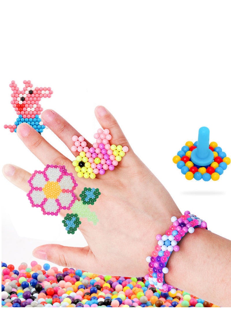 Beauenty 2400-Piece Water Spray Magic Bead 4.5MM 3D Puzzle Toys for Beginners Brain Games - Image 1