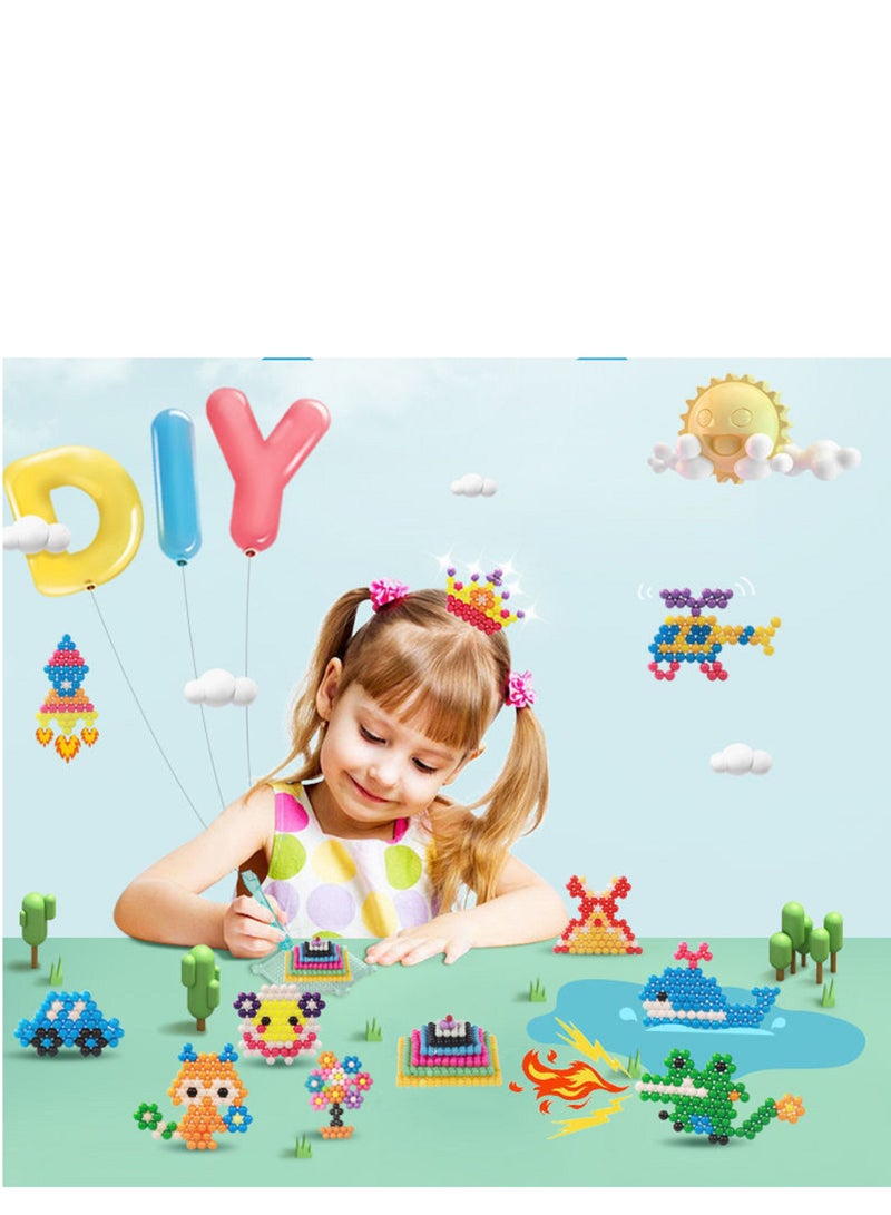 Beauenty 2400-Piece Water Spray Magic Bead 4.5MM 3D Puzzle Toys for Beginners Brain Games - Image 2