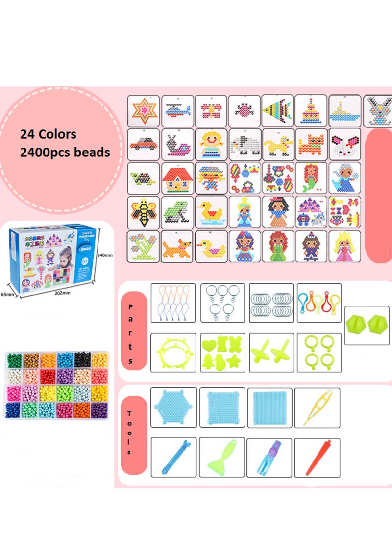 Beauenty 2400-Piece Water Spray Magic Bead 4.5MM 3D Puzzle Toys for Beginners Brain Games - Image 5
