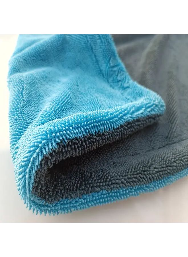 Red Grey 2 Color Quick Dry Car Towel Super Absorbent Microfiber Edgeless Stripe Free Dual Twist Loop Design Large Size Suitable For Cars Motorcycles Boats And Amphibious Vehicles - Image 4