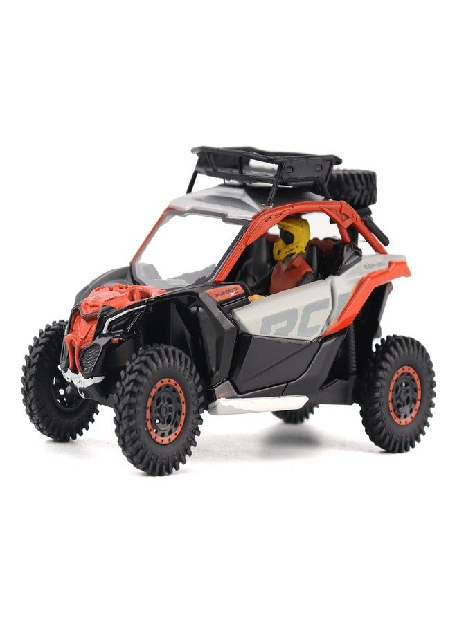 Diecast Masters BRP Bombardier Models 1:32 Scale Diecast Replica Can-Am Maverick X3 X rs Turbo RR Sand Version, Chalk Gray & Magma Red | Item 60003 - Image 1